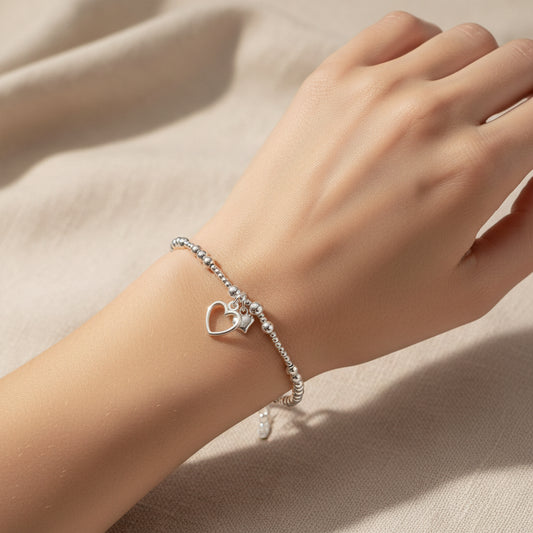 Alicia Double Heart Bracelet