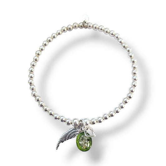 Ashes Bead Bracelet