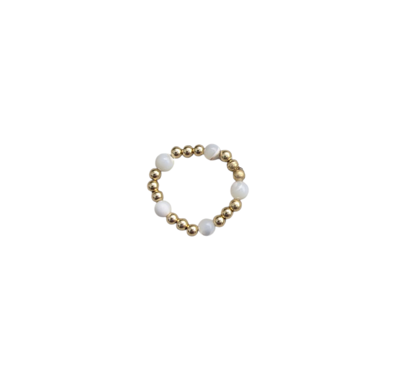 Champagne and Pearls Ring