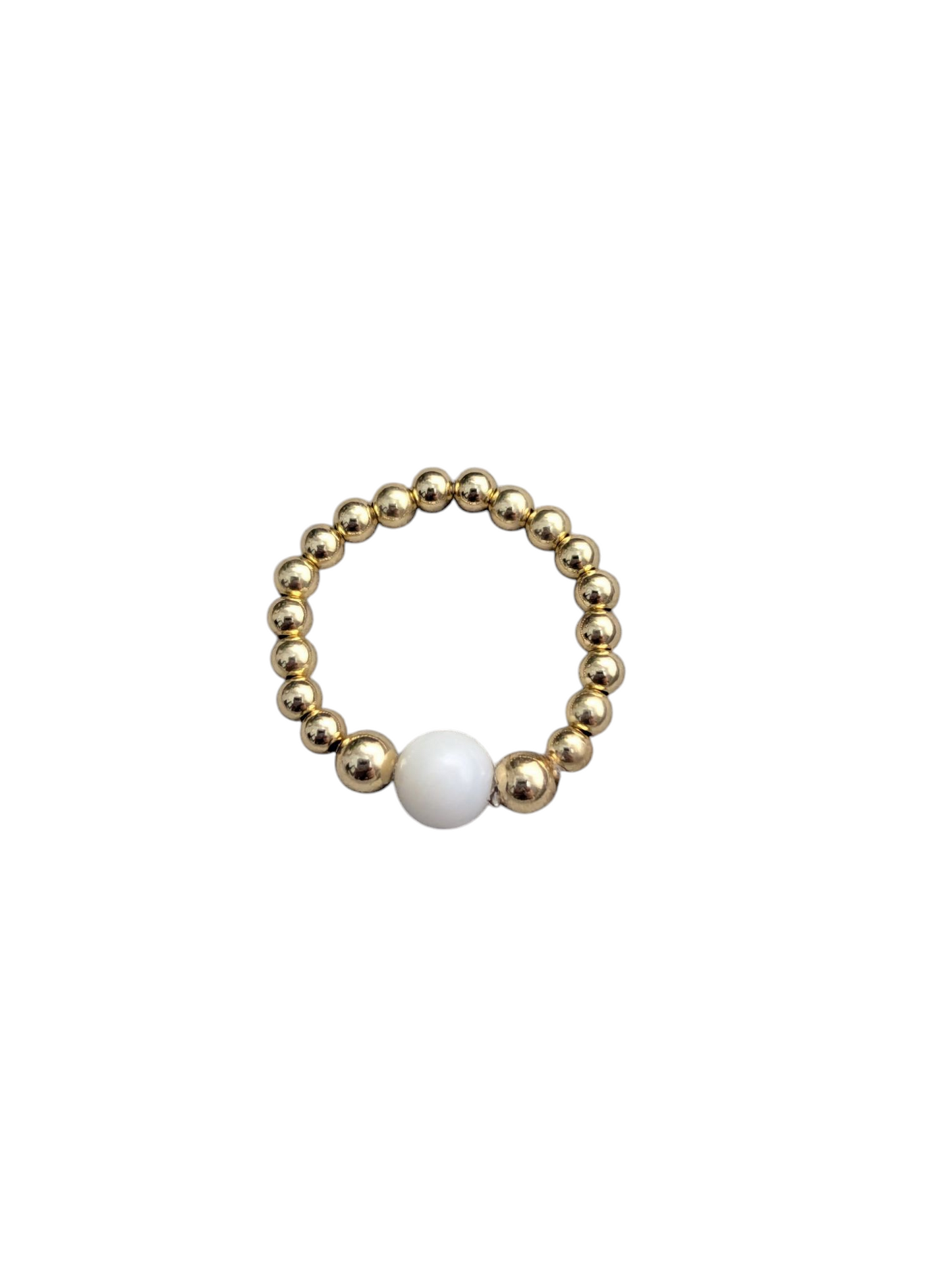Golden Pearl Ring