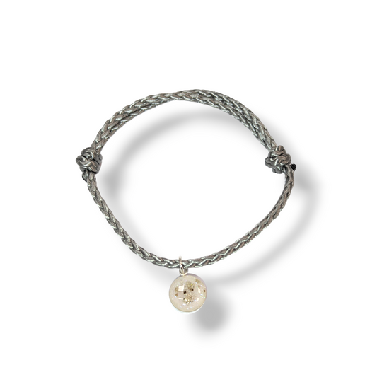 Grey Cord Ashes Bracelet