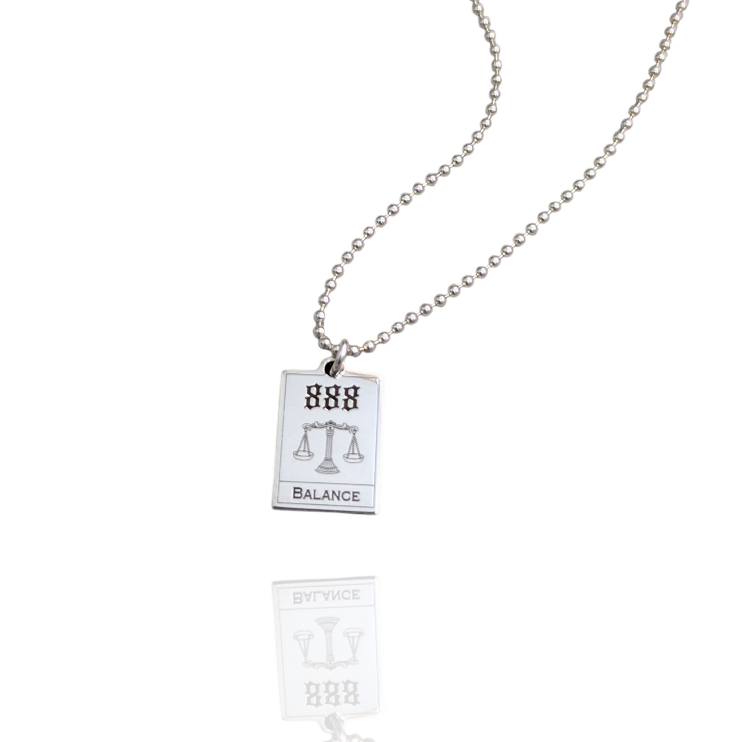888 'Balance' Angel Number Necklace