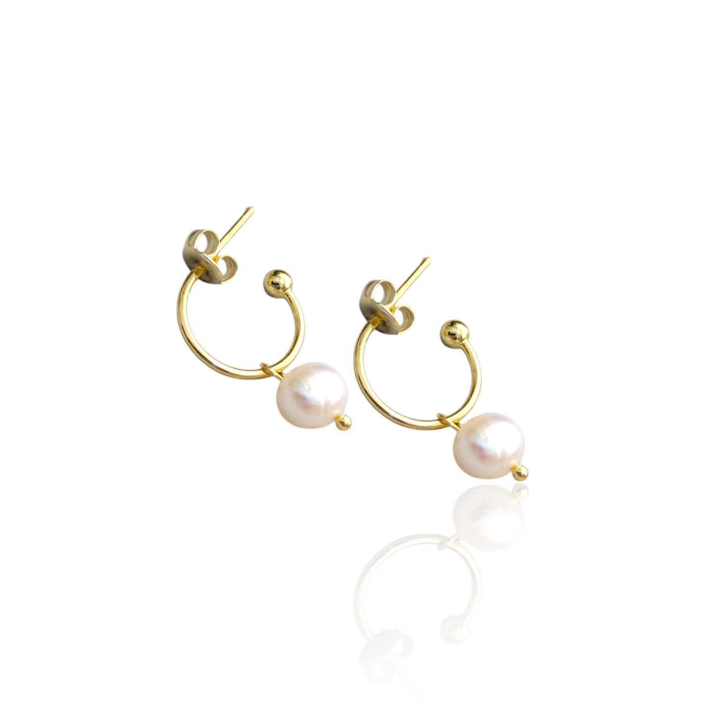 Golden Pearl Earrings