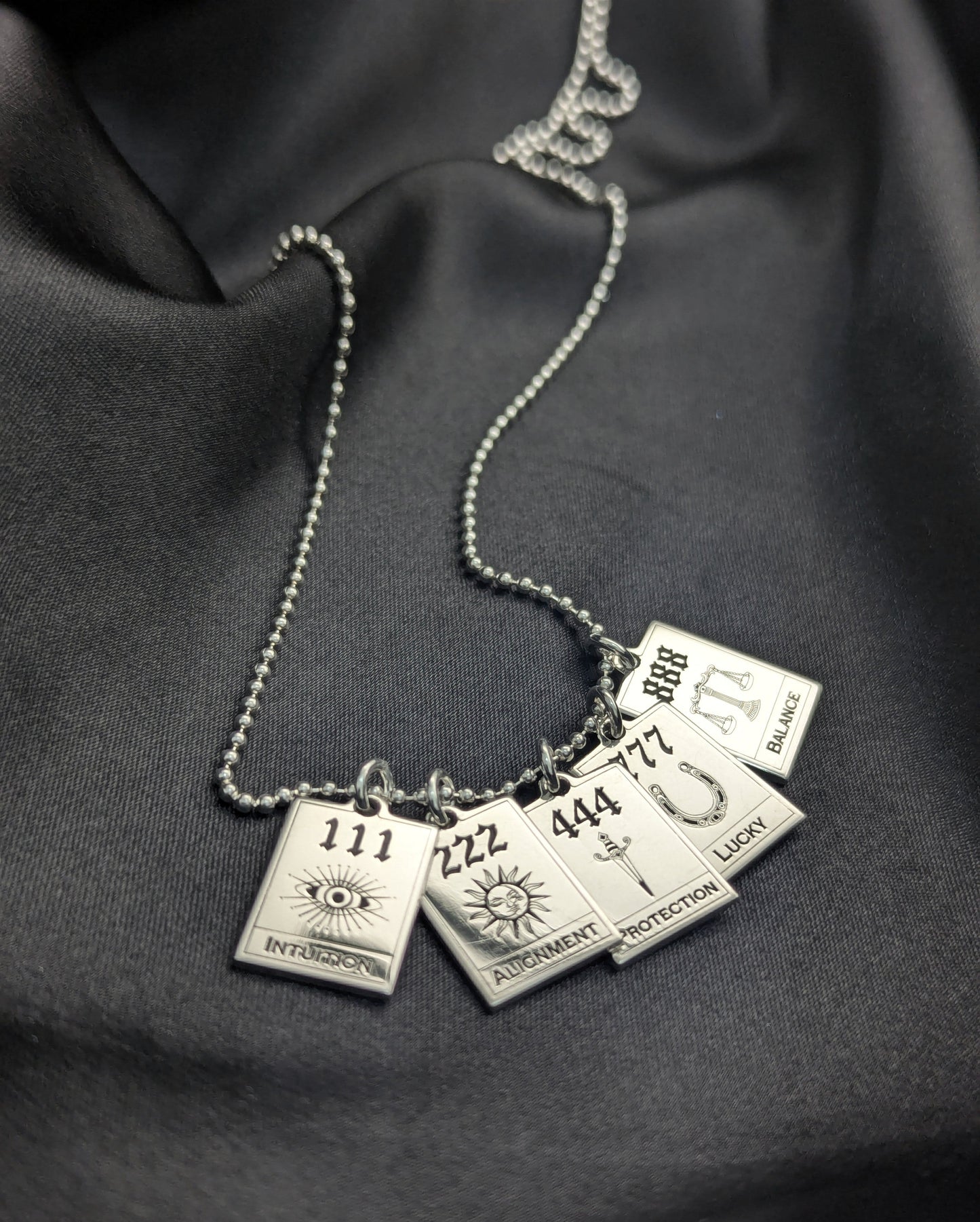 222 'Alignment' Angel Number Necklace