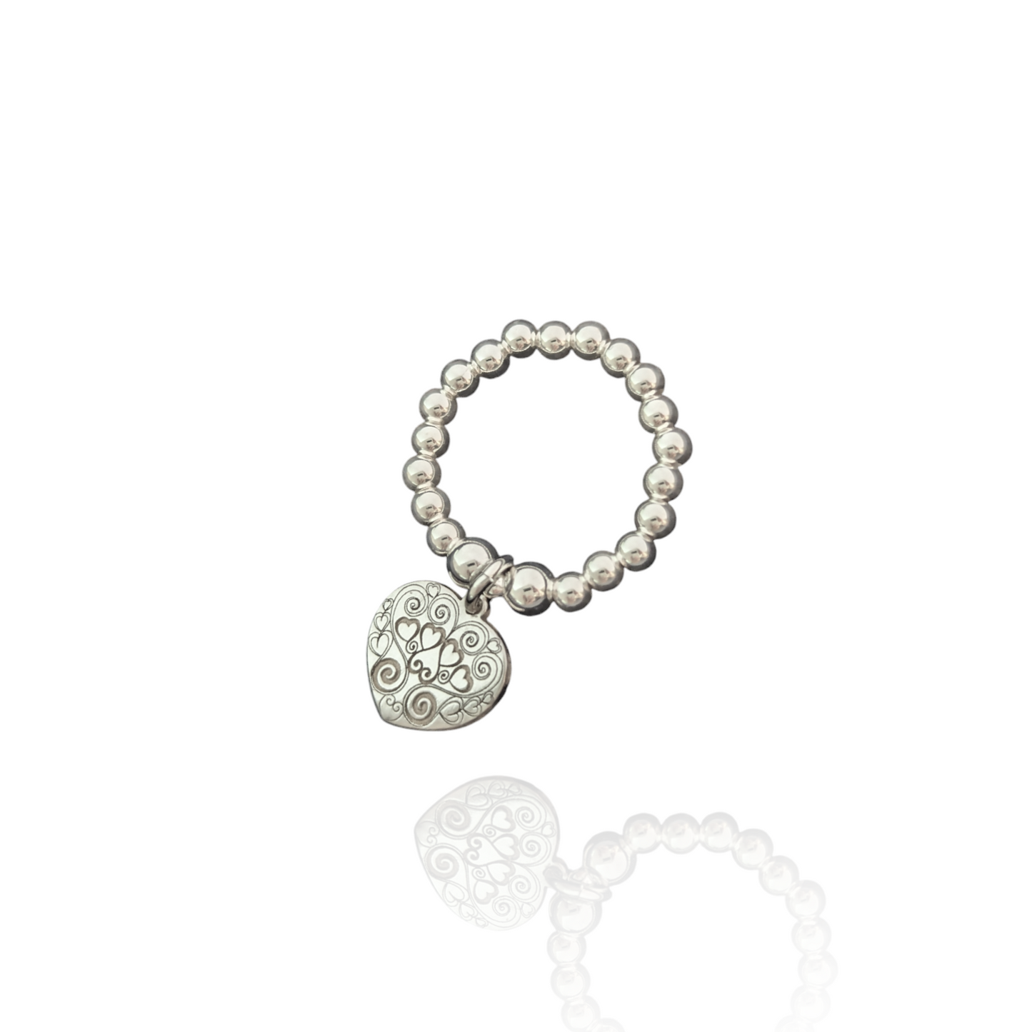 Swirly Heart Ring