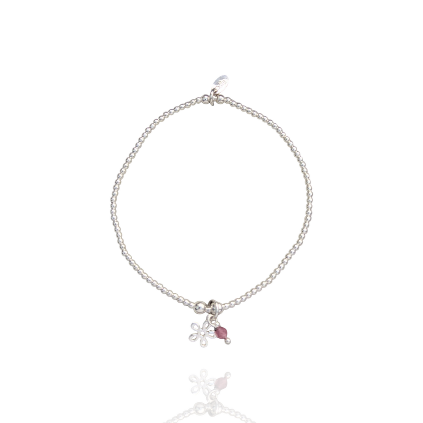Pink Forget-Me-Not Bracelet