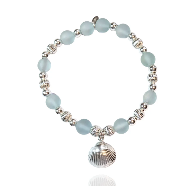 Seaglass Cockleshell Bracelet