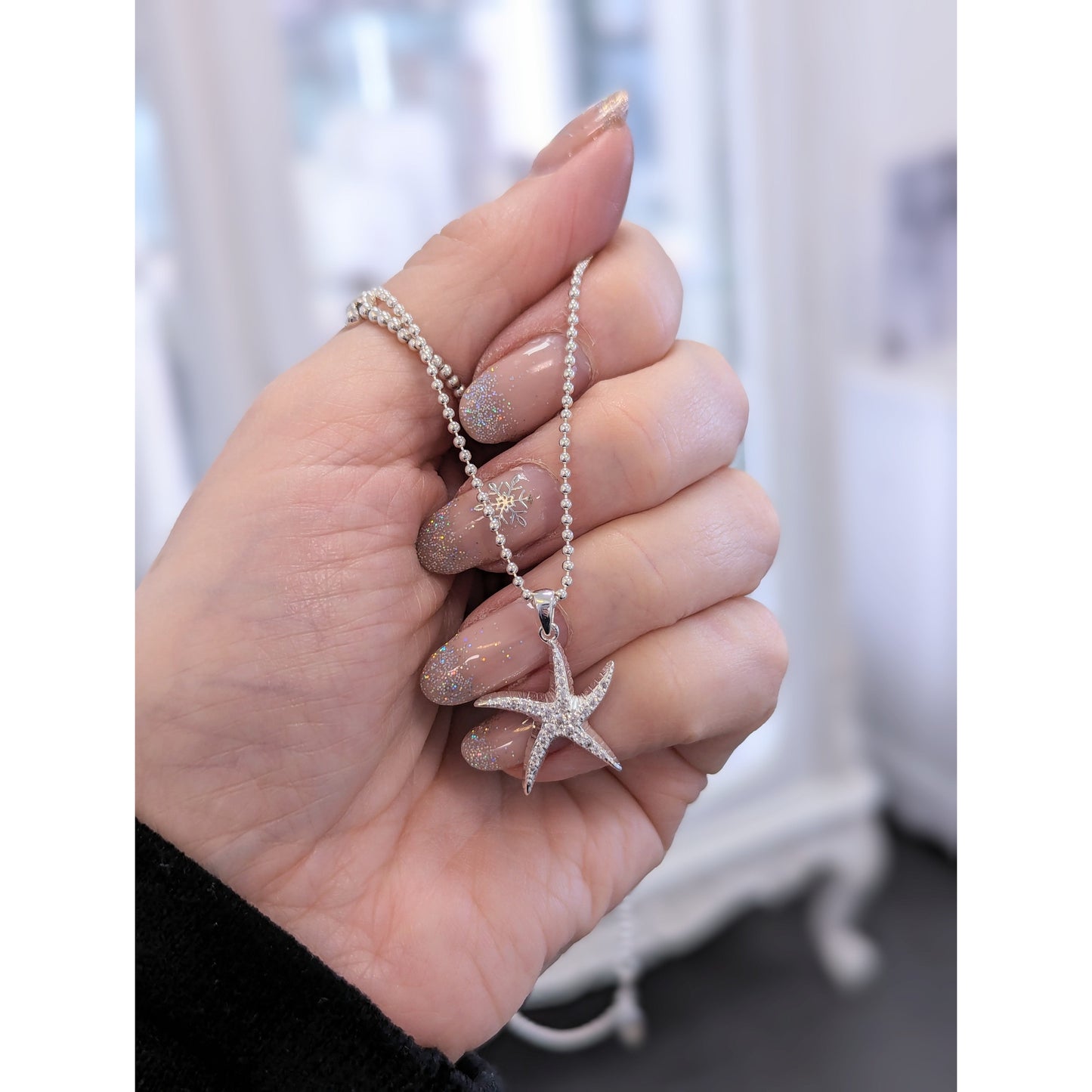 Sparkle Starfish Necklace