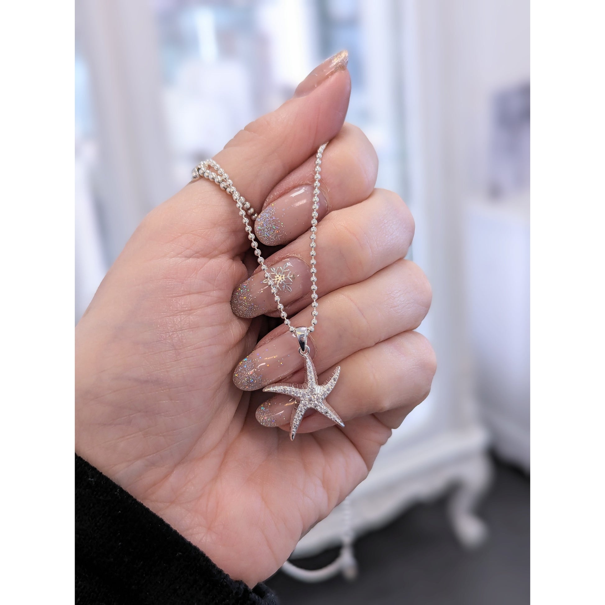 Sparkle Starfish Necklace