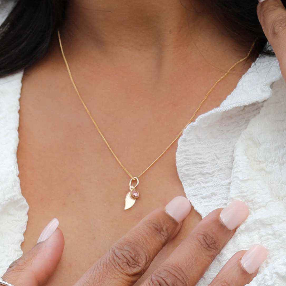Sunset and Roses Necklace