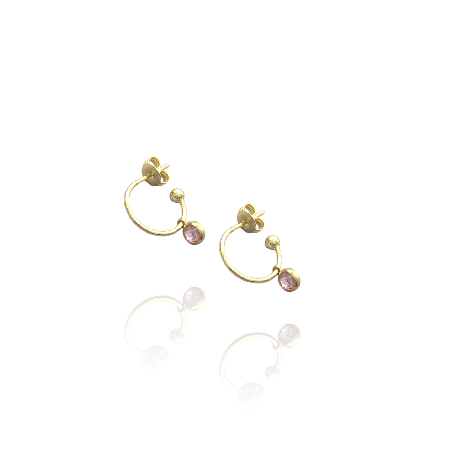 Sunset and Roses Sparkle Earrings