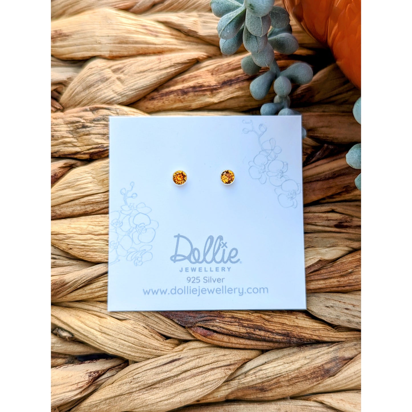 Golden Sunset Studs