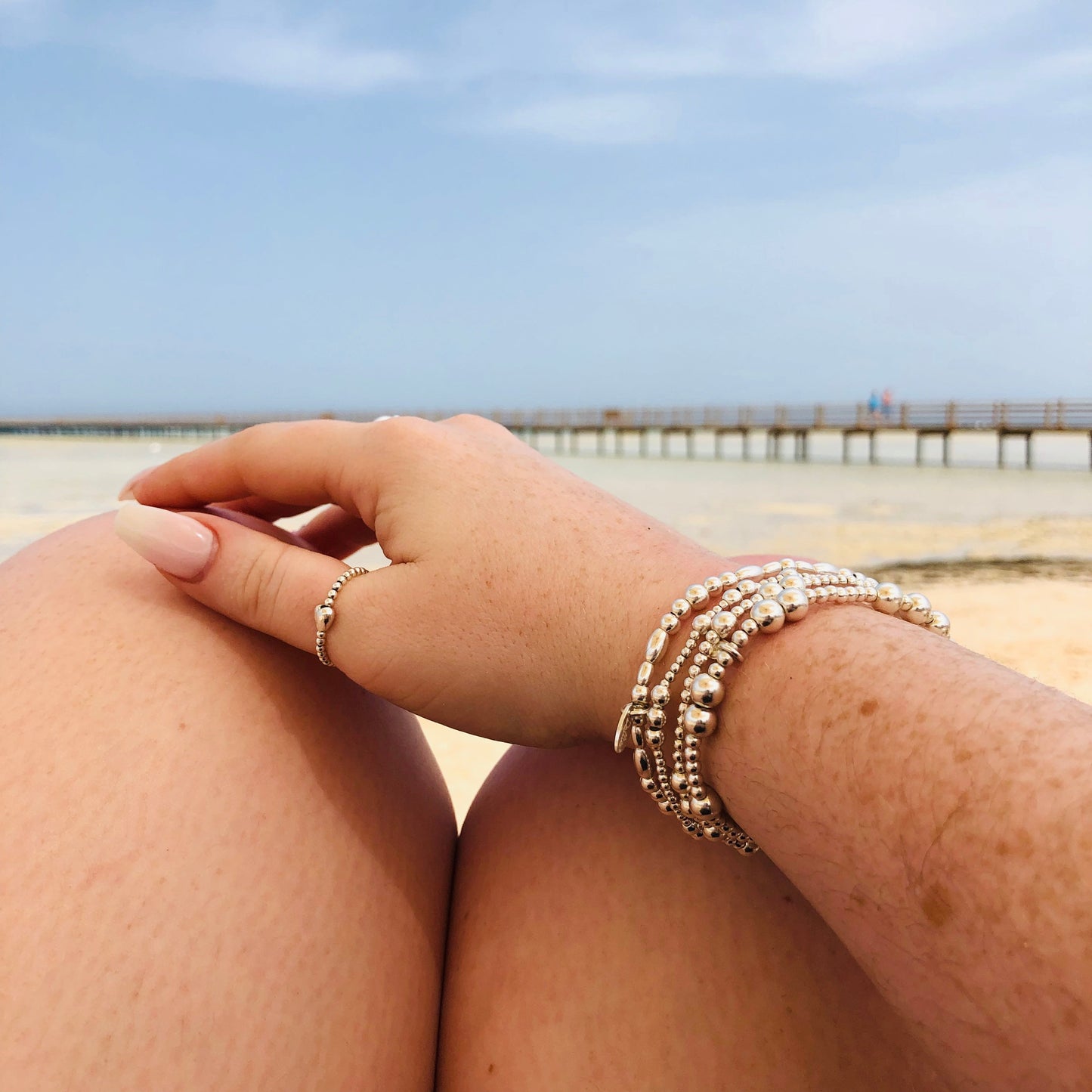 Hannah Popcorn Bracelet Stack