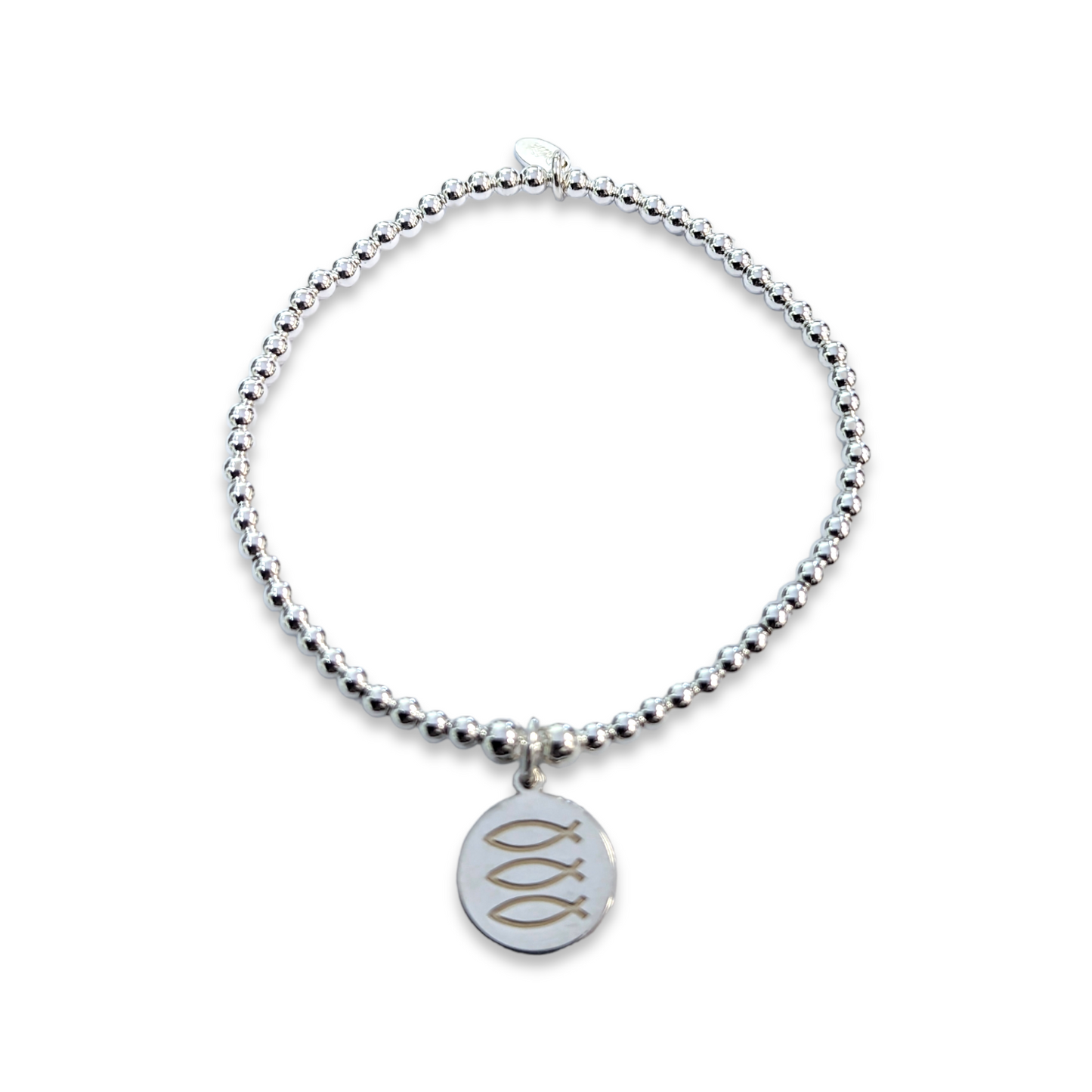 Ladies Silver Three Fishes Bracelet