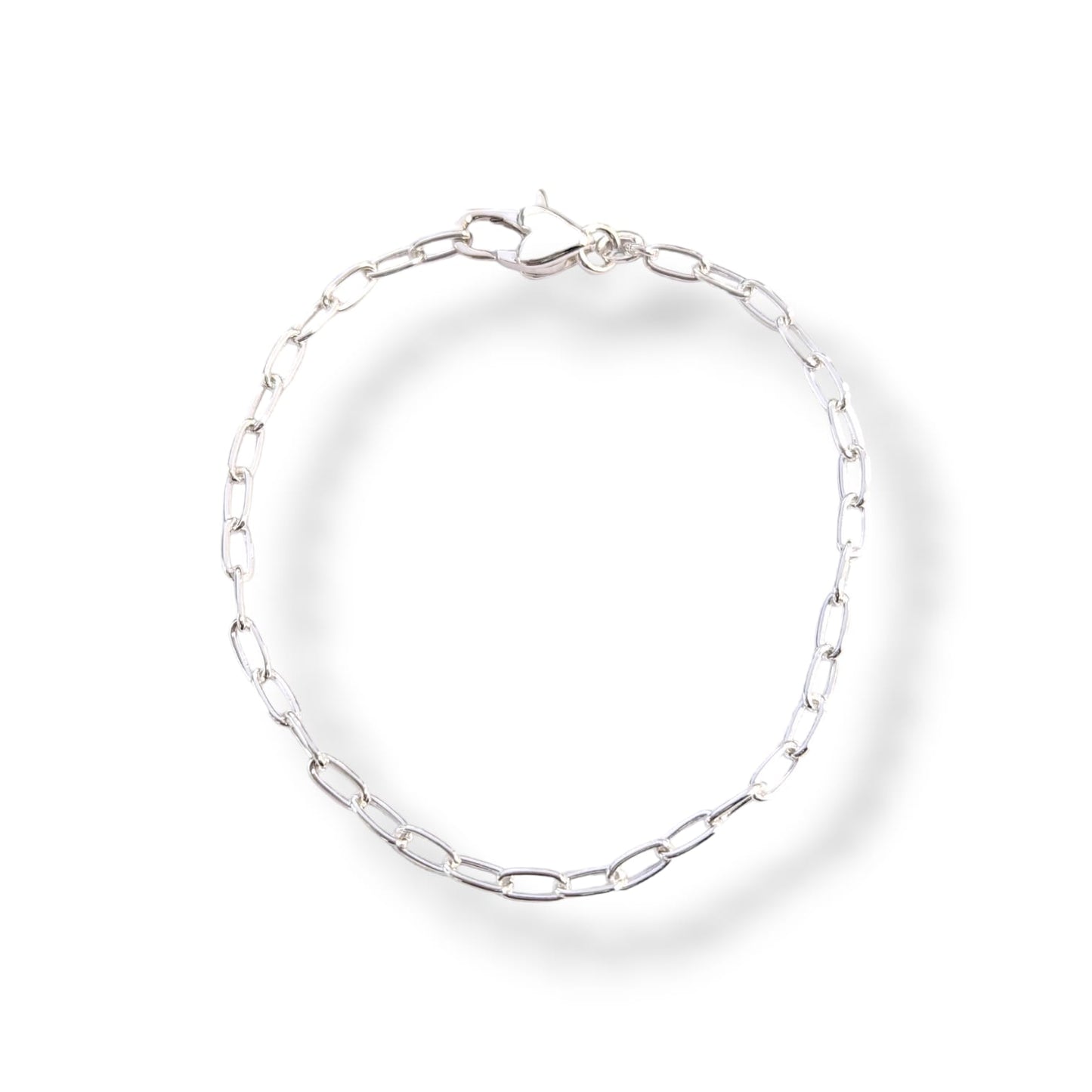 Link Heart Clasp Bracelet