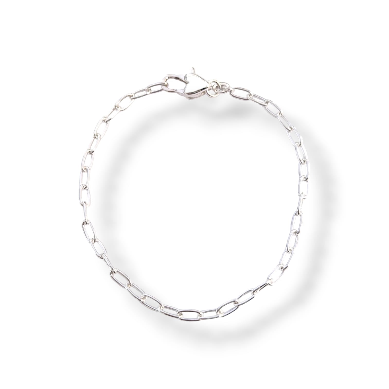 Link Heart Clasp Bracelet