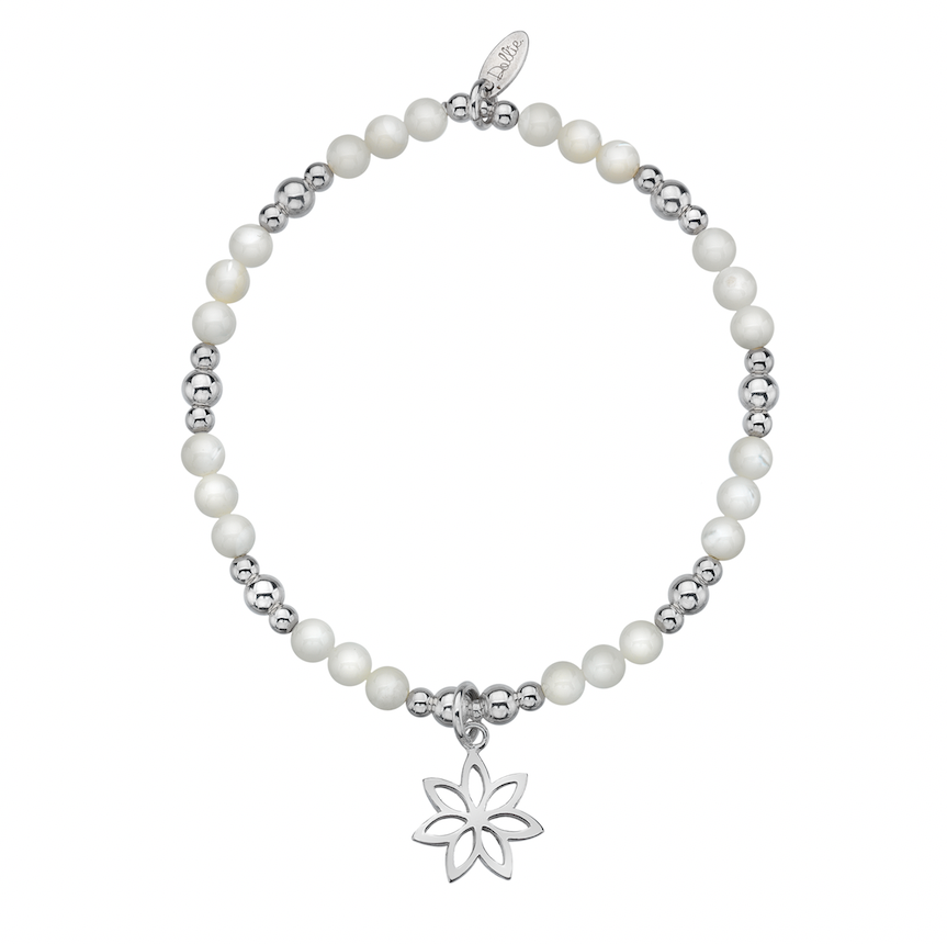 Mother Of Pearl Flower Bracelet