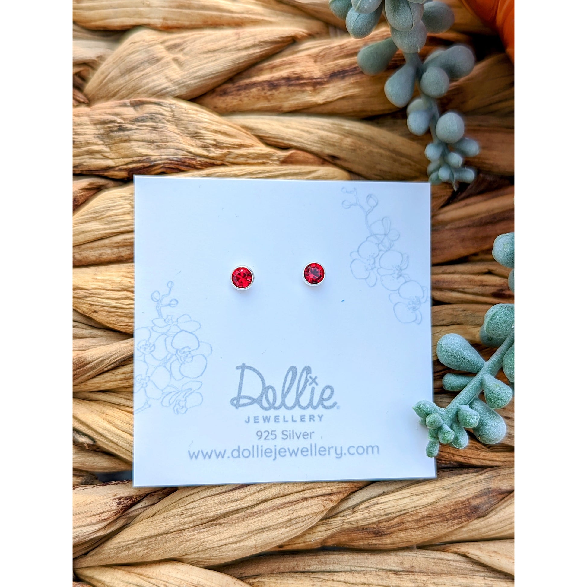 Ruby Sunset Studs