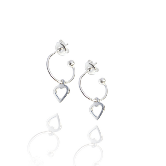 Annabelle Heart Hoop Earrings