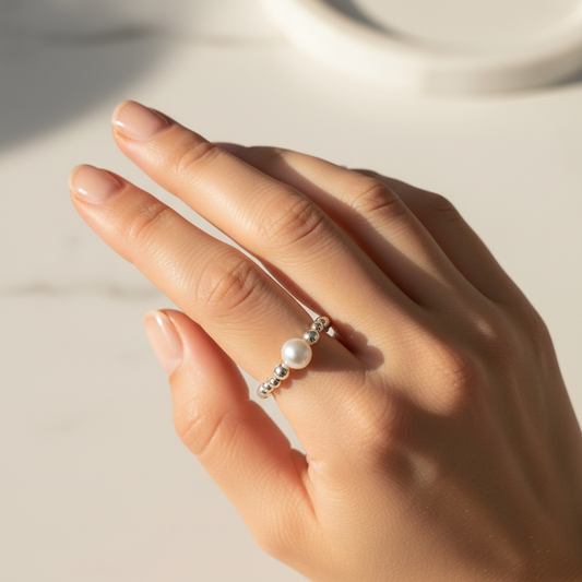 Classic White Pearl Ring