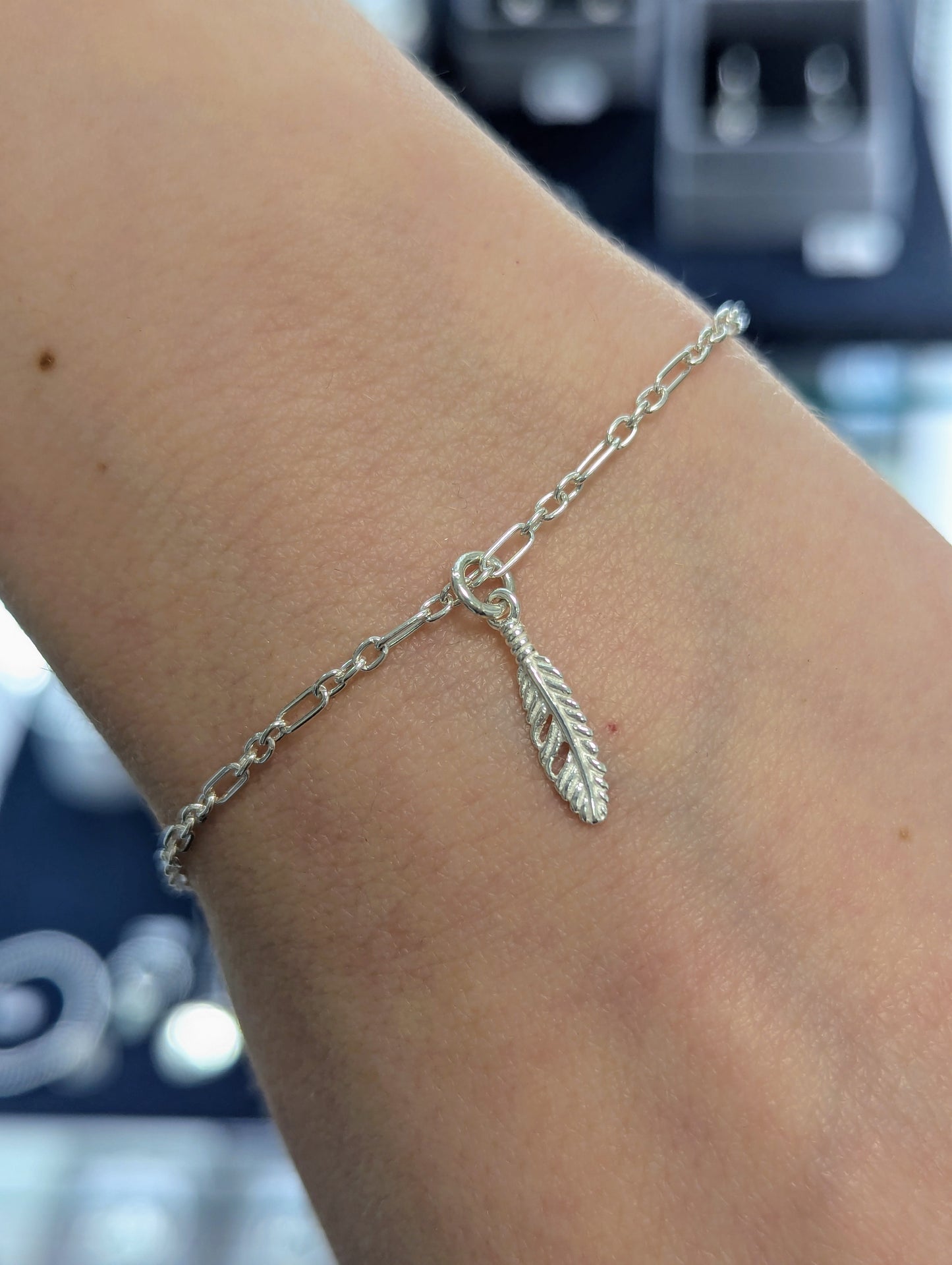 Dainty Feather Bracelet