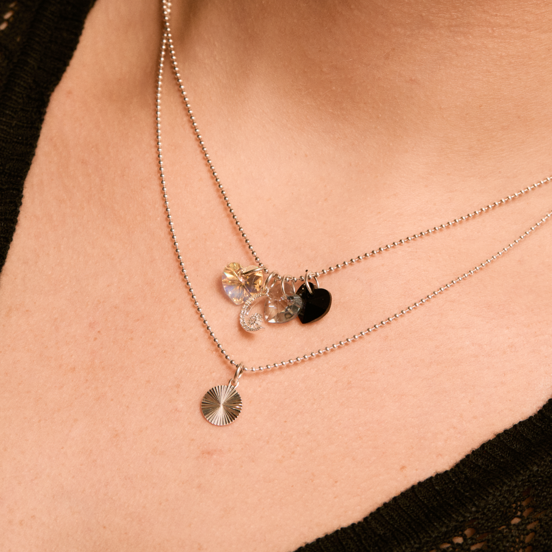 Moon and Sun Crystal Necklace