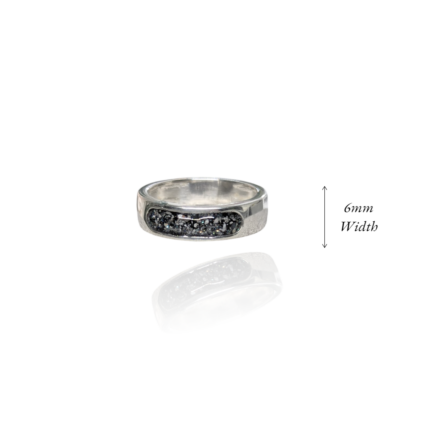 Ashes Men's channel set Ring