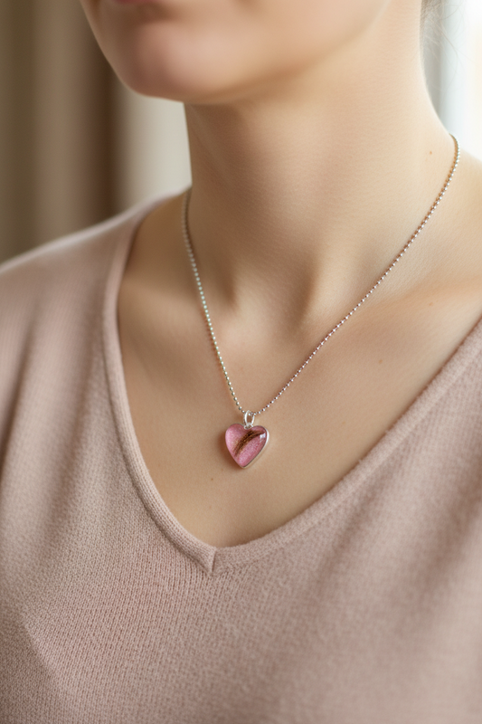 Ashes Heart Pendant Necklace
