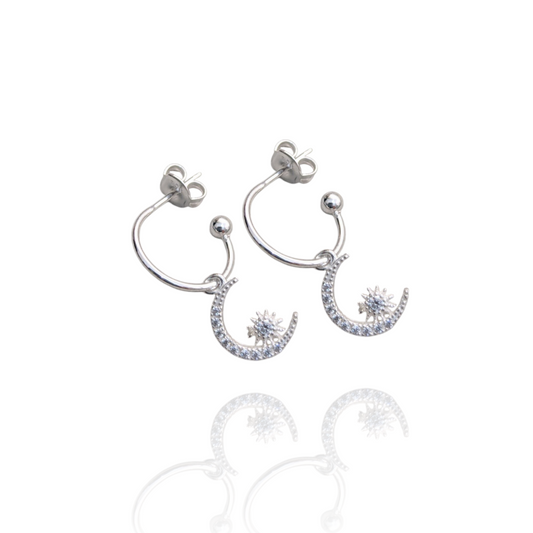 Moon and Star Hoops