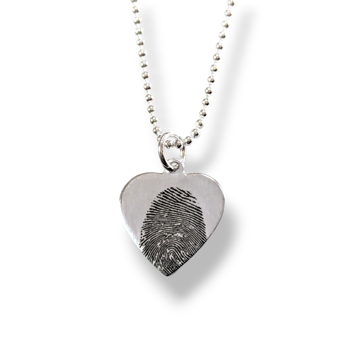 Fingerprint Heart Necklace