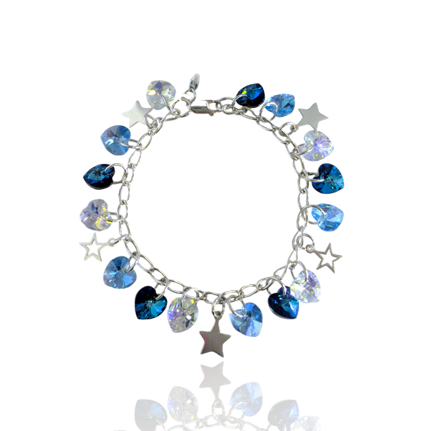 Starry Skies Crystal Heart Bracelet