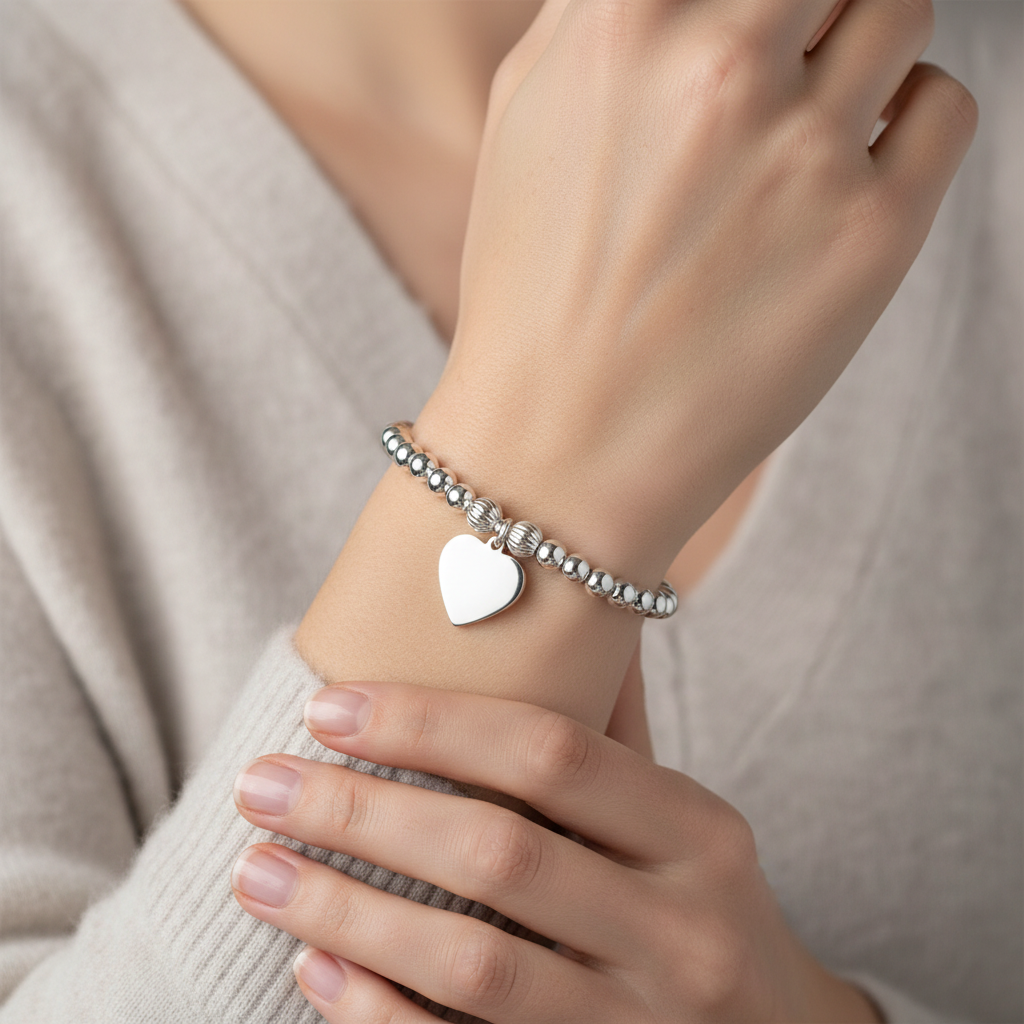 Polished Heart Bracelet