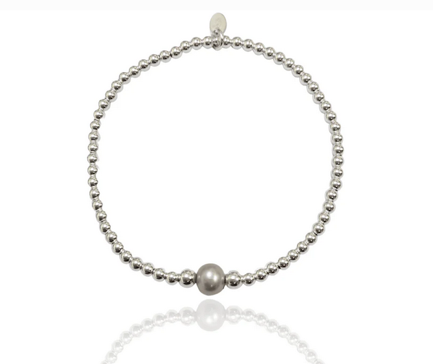 Pulsera de Perlas Liliacas