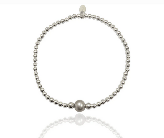 Pulsera de Perlas Liliacas