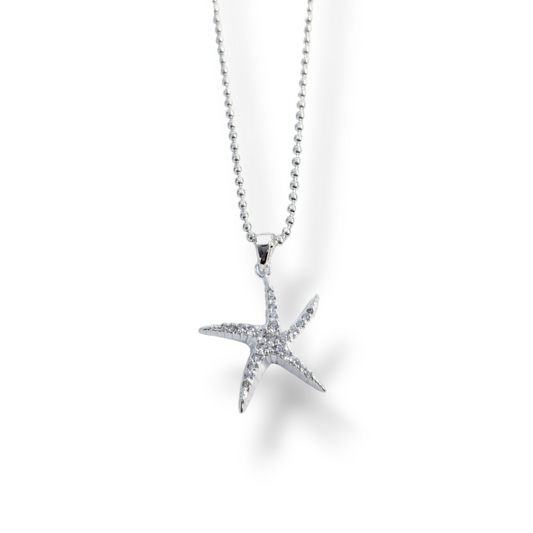 Sparkle Starfish Necklace