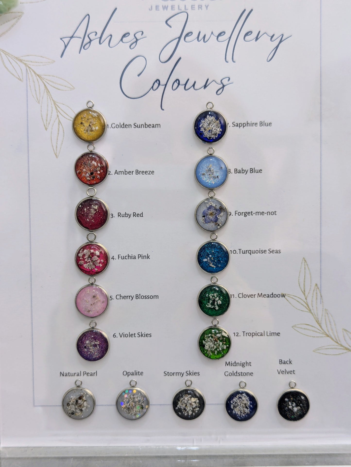 Ashes Heart Pendant Necklace