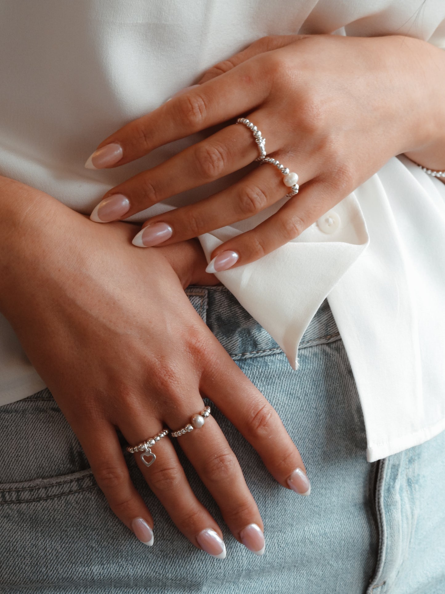 Classic White Pearl Ring