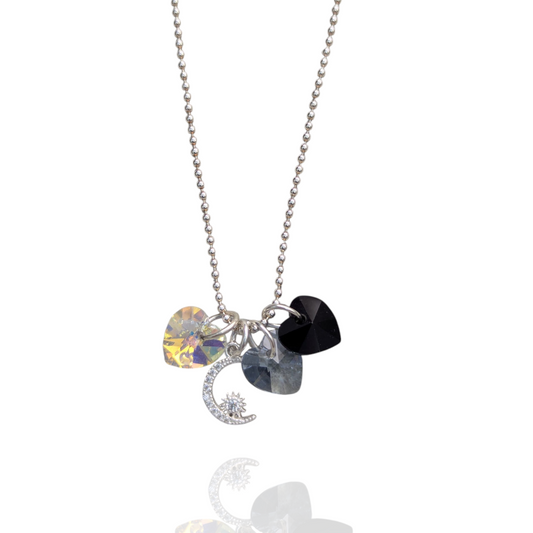 Moon and Sun Crystal Necklace