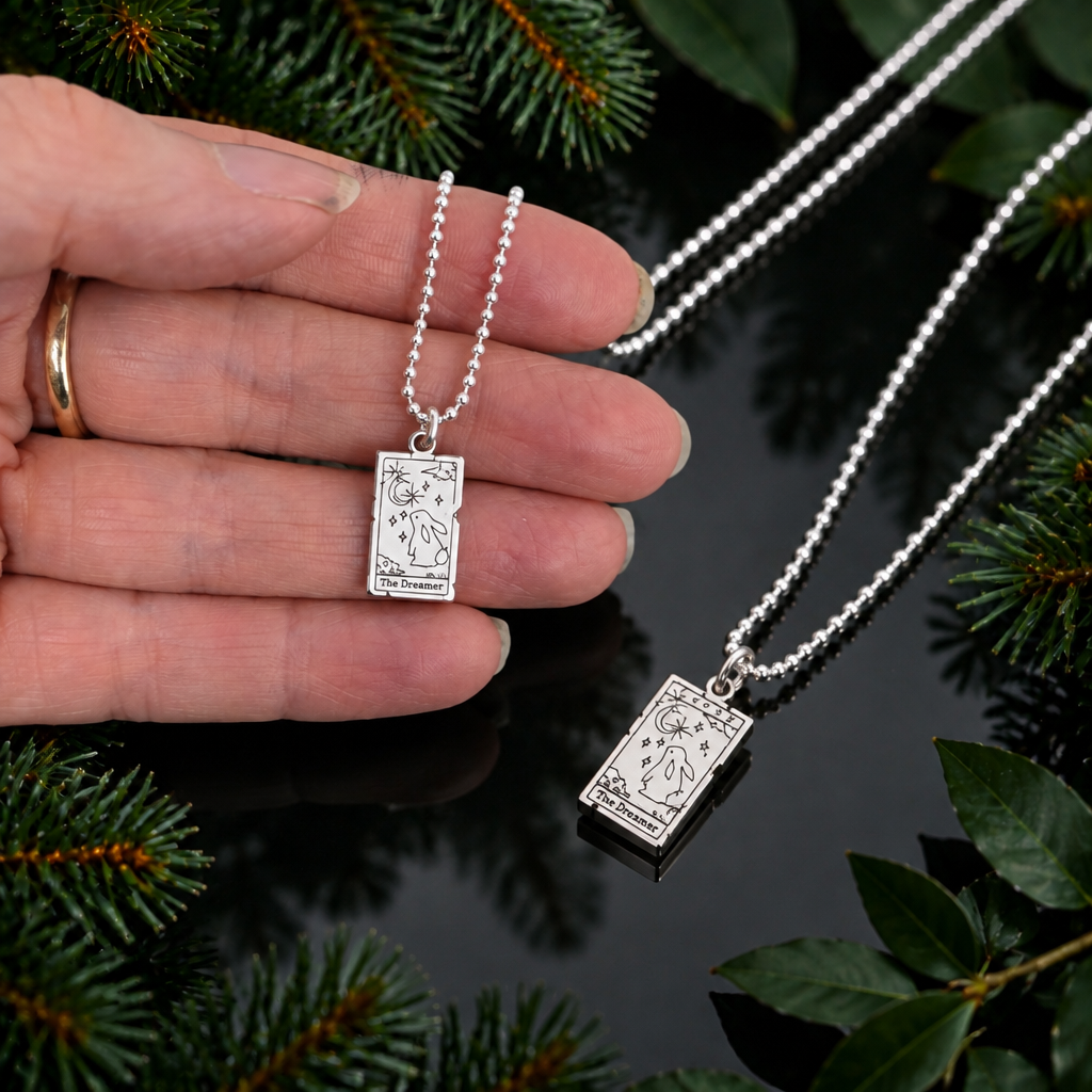 The Dreamer Tarot Card Necklace