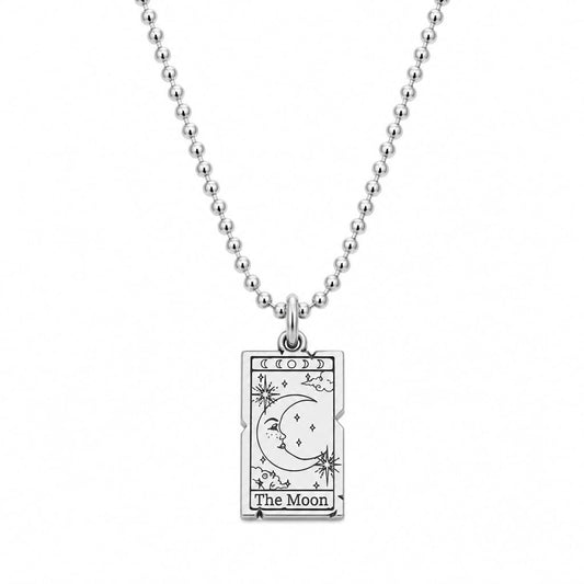 The Moon Tarot Card Necklace