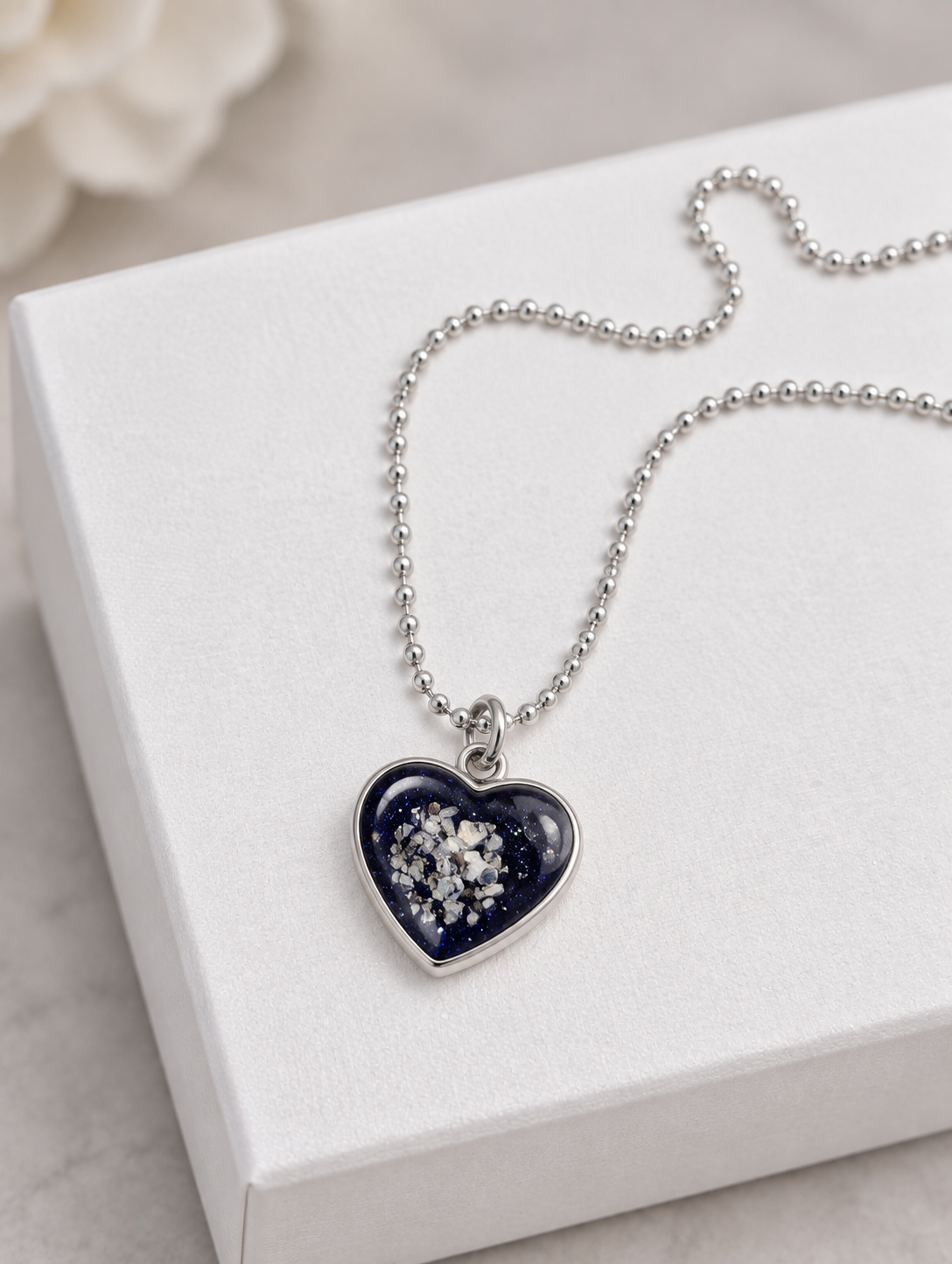 Ashes Heart Pendant Necklace