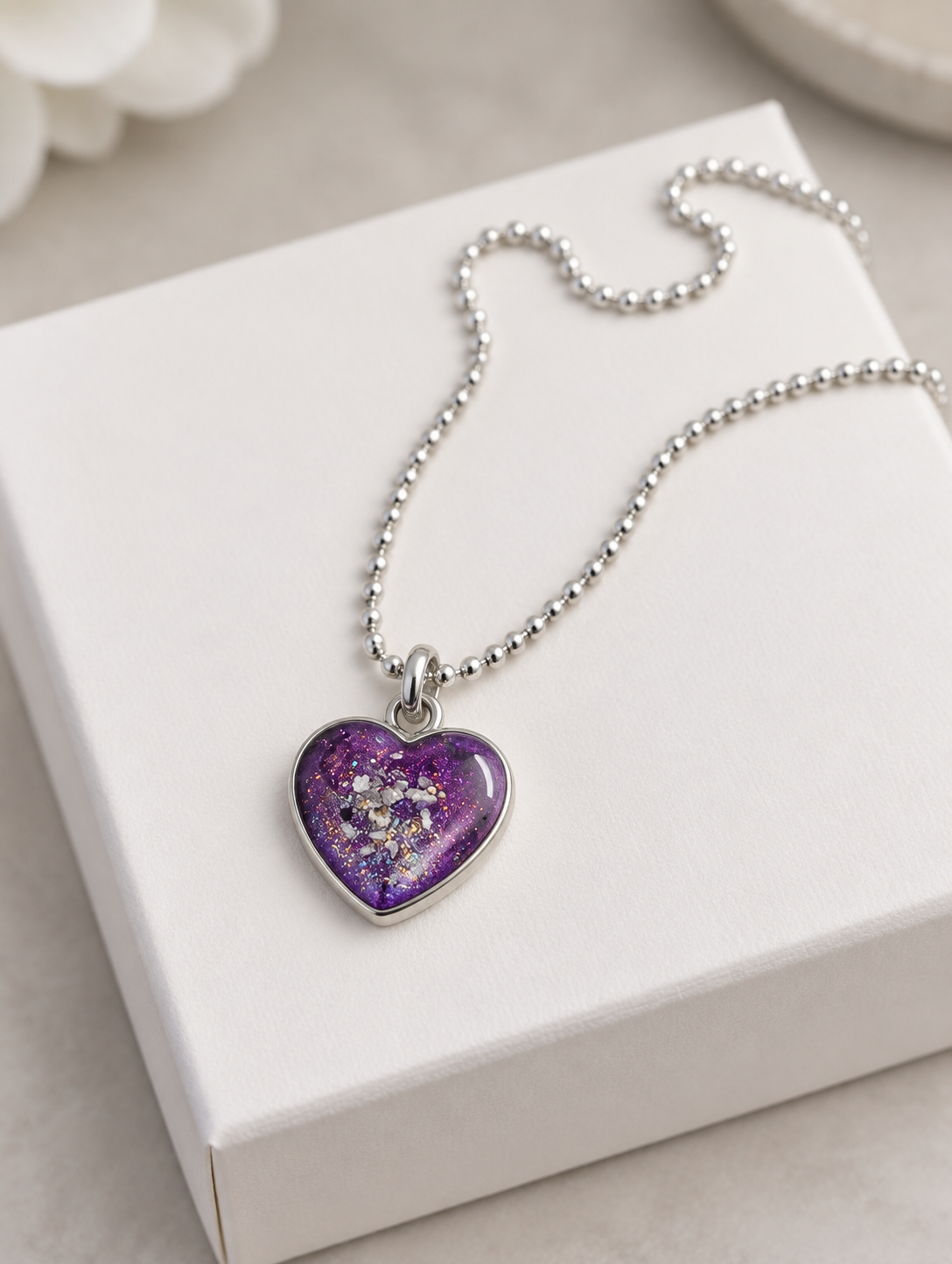 Ashes Heart Pendant Necklace