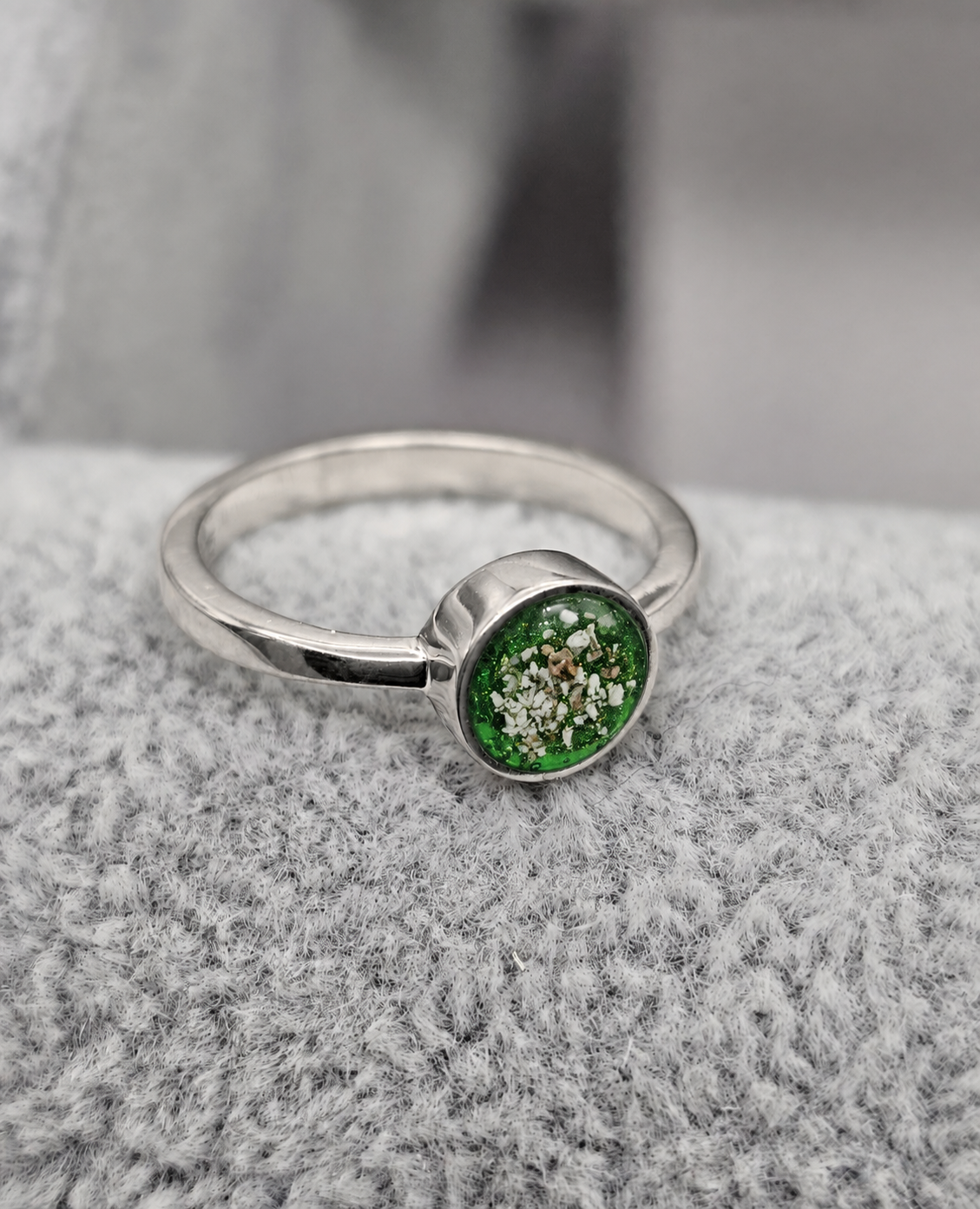 Small Round Ashes Ring