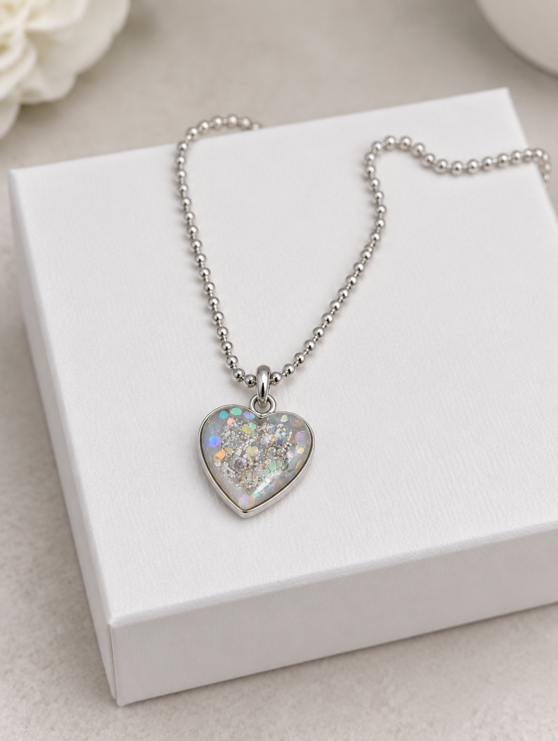 Ashes Heart Pendant Necklace