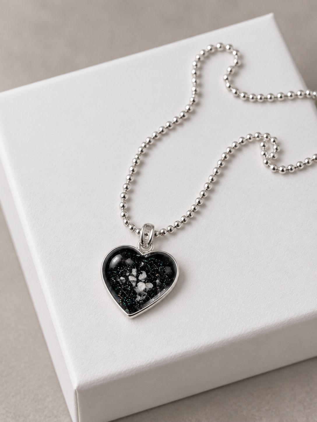 Ashes Heart Pendant Necklace