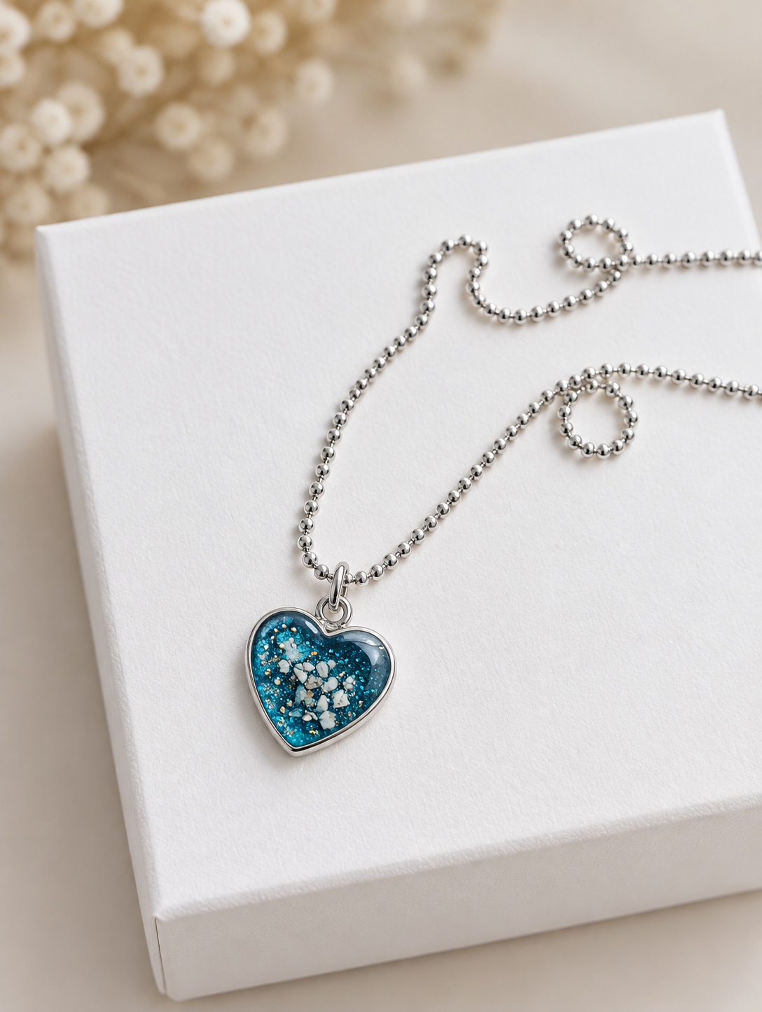 Ashes Heart Pendant Necklace