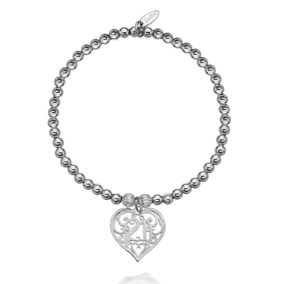 Dollie '21' Heart Bracelet