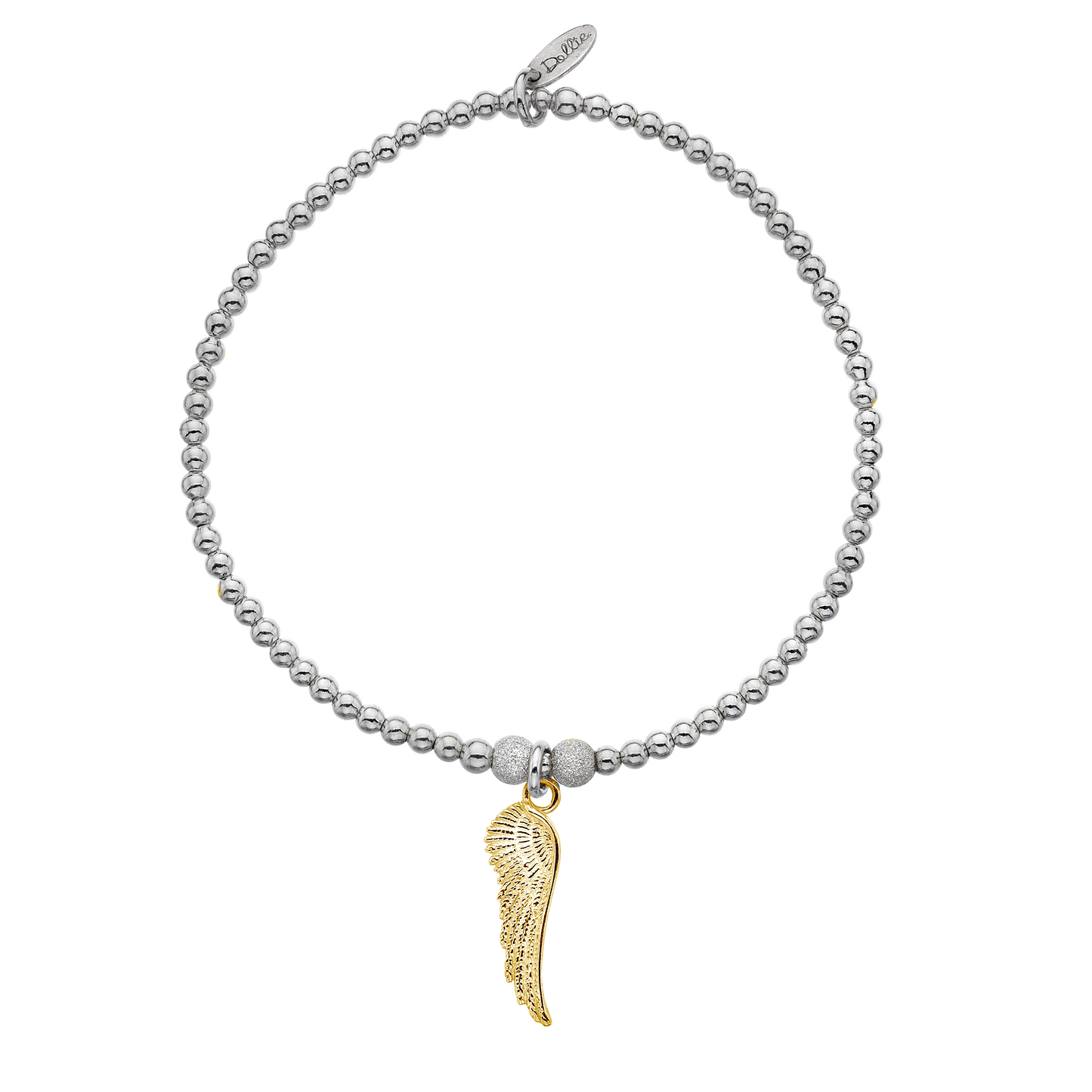 Golden Stardust Angel Wing Bracelet
