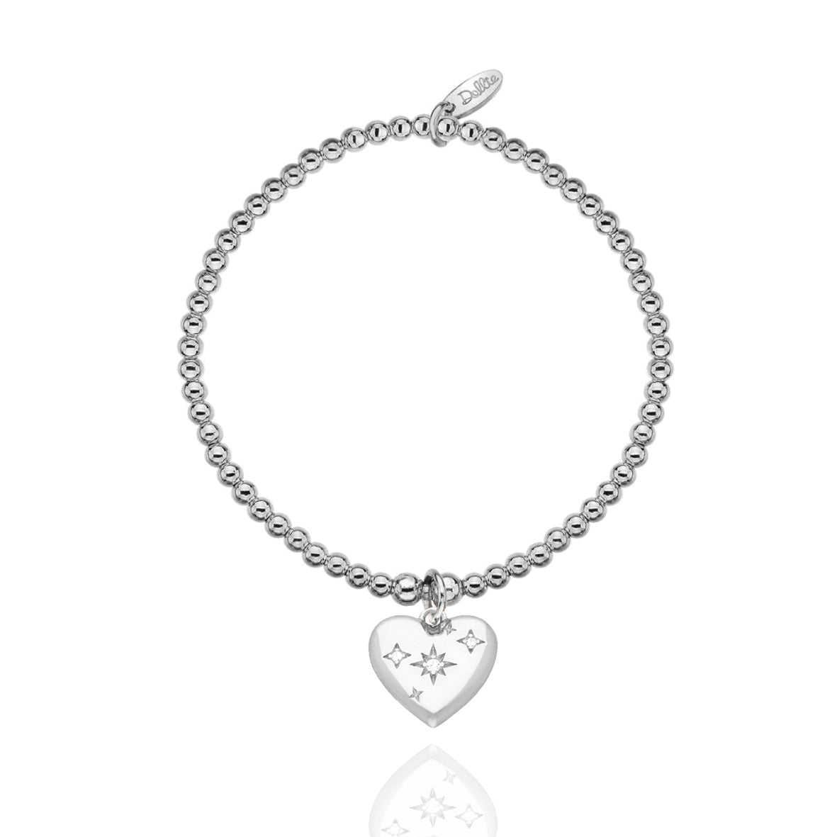 Ophelia Silver Heart Bracelet