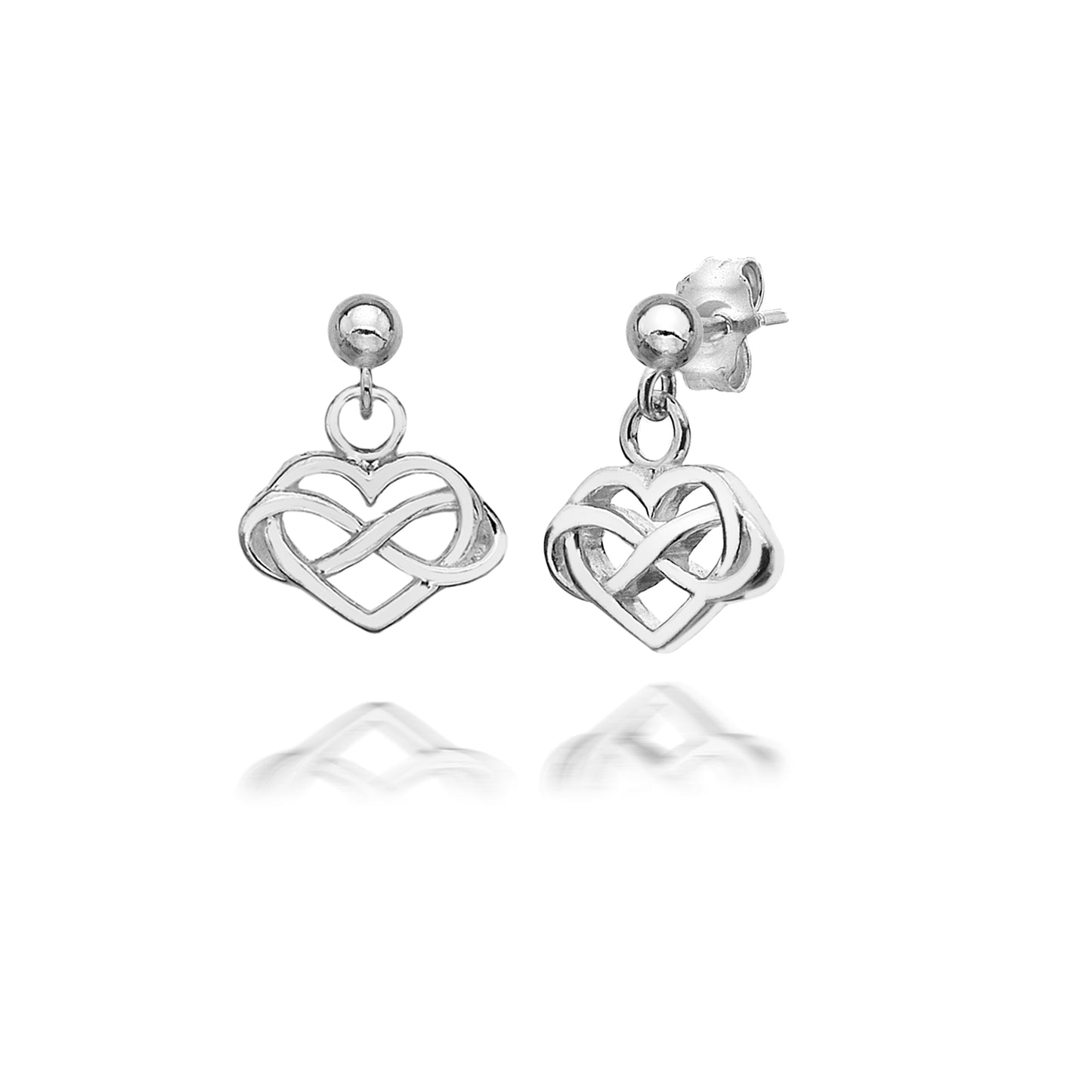 Infinity Heart Earrings